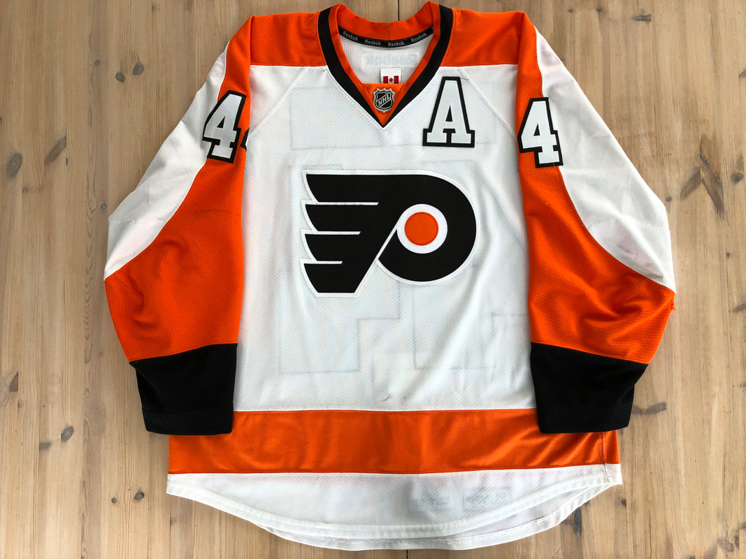 Custom Hockey Jerseys Philadelphia Flyers Jersey Name and Number 2006 - 07 Orange Reebok Home